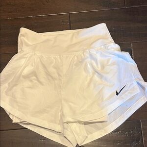 Nike Women's White Sports Shorts